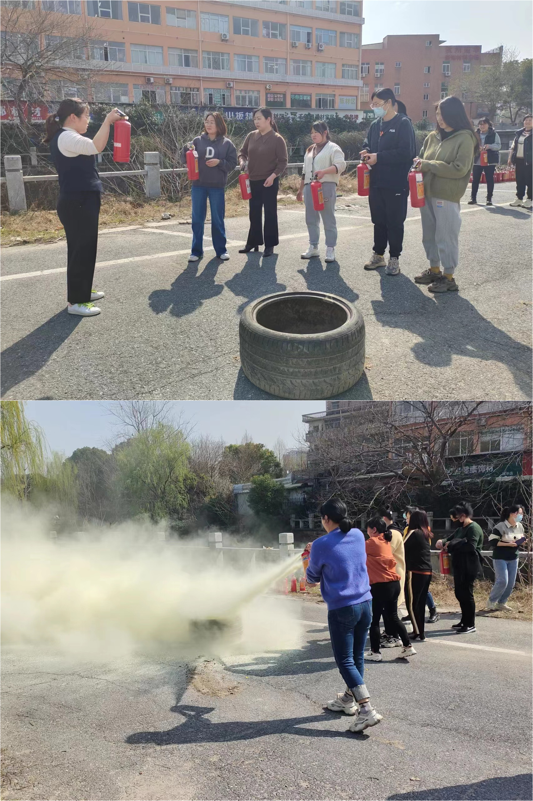 关注消防，，，，，，防患未然——人人会用灭火器