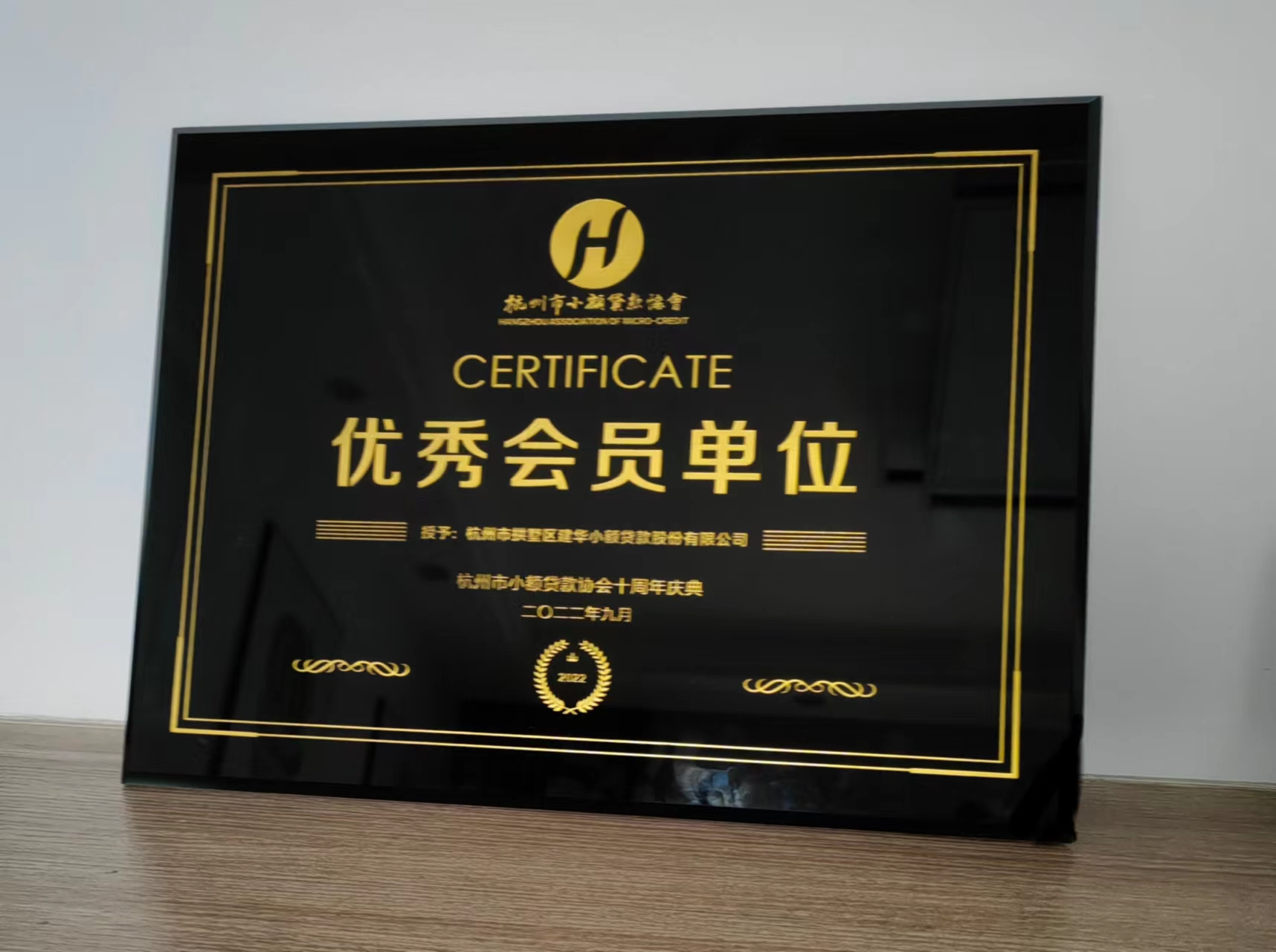       天游ty8小贷荣获杭州市小额贷款协会“优异会员单位”称呼